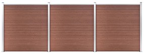 Recinzione Da Giardino İn Wpc 526x186 Cm Marrone /