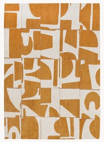 Tappeto lavabile jacquard a tessitura piatta Papercut