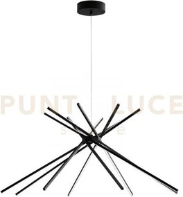 Lampadario a sospensione led shanghai nera 56w 6560lm 3000k 113x51,...