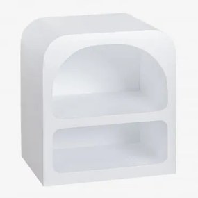 Comodino In Mdf Edna Bianco - Sklum