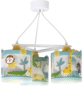 Dalber D-76114 - Lampadario per bambini MY LITTLE JUNGLE 3xE27/15W/230V