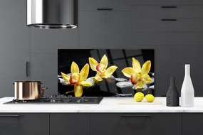 Rivestimento parete cucina Pianta dell'orchidea del fiore 100x50 cm