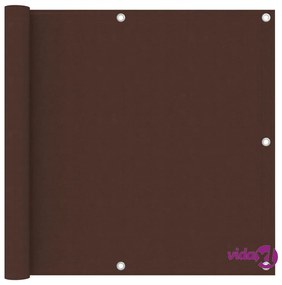 vidaXL Paravento Balcone Marrone 90x400 cm in Tessuto Oxford
