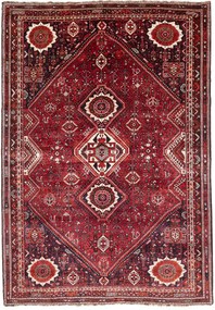 Shiraz Tappeto 310 x 220 Blu (Iran) Annodato A Mano