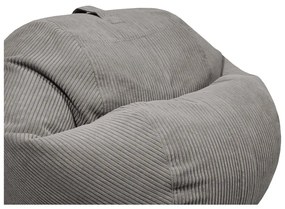 Puof a sacco color senape con rivestimento in velluto a coste Roll 105 – SLOWDOWN