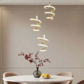 Lampada a sospensione LED G075-3CPR Gold