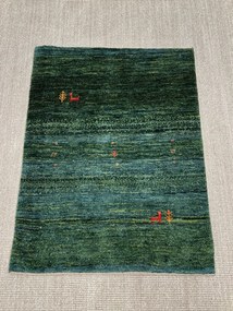 Gabbeh Tappeto 110 x 80 Verde (Iran) Annodato A Mano