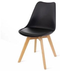 Set di 2 sedie nere con gambe in faggio Retro - Bonami Essentials