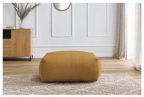 Poggiapiedi giallo con rivestimento in velluto a coste Voltaire – Bobochic Paris