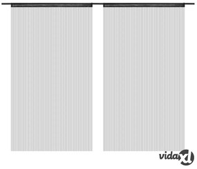 vidaXL 2 Pz Tende a Fili 100x250 cm Nere