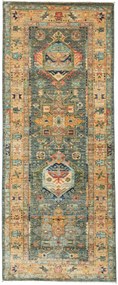 Samarkand Tappeto orientale 200x80 Verde (Pakistan) Annodato A Mano