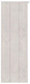 Piano credenza hamar bianco 85x35x100 cm legno massello di pino