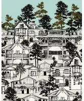 Isidore Leroy Carta da parati panoramica Première Ligne - Bleu
