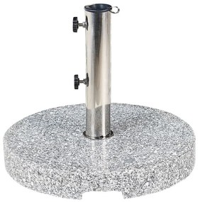 Base per ombrellone granito grigio ⌀ 45 cm CEGGIA Beliani
