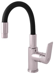 RAV Slezák CO119.0/15 - Miscelatore per lavello COLORADO 25 cm nero/cromo lucido