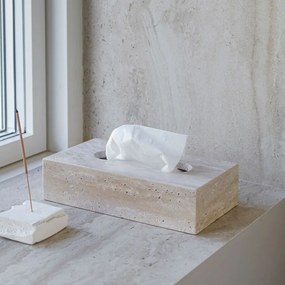 Portafazzoletti in pietra Travertine – Mette Ditmer Denmark