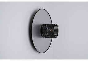 Duolla - Applique TOKYO RATTAN 1xE27/15W/230V diametro 50 cm argento/nero