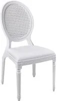Set 4 sedie bianche in plastica Franz