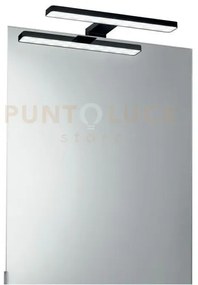 Applique led cruise  nero fissaggio parete e specchio 5,2w 550lm 40...