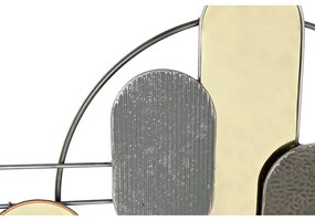 Decorazione da Parete DKD Home Decor Grigio Dorato Metallo PVC Moderno (130 x 5 x 80,6 cm)