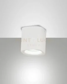 Smooth spot bianco 1 luce attacco gu10 ip44 in alluminio