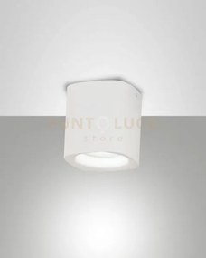 Smooth spot bianco 1 luce attacco gu10 ip44 in alluminio