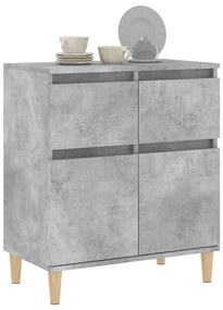 Credenza grigio cemento 60x35x70 cm in legno multistrato