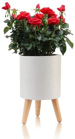 Vaso autoinnaffiante in plastica ø 19 cm Calla - Tomasucci