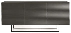 Madia 3 ante in legno 180 cm Antracite - ARISA piedini sagomati