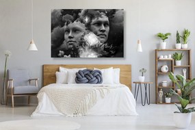 Quadro su tela – Mente virtuale in bianco e nero