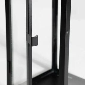 Lanterna decorativa 49 cm nera