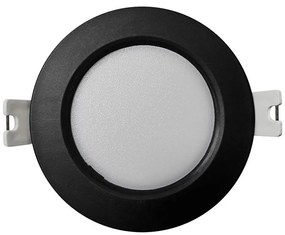 Lampada LED da incasso CIRCLE LED/3W/230V 4000K diametro 9 cm nero