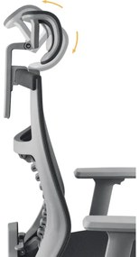 Yenkee - Sedia da ufficio nera/grigia