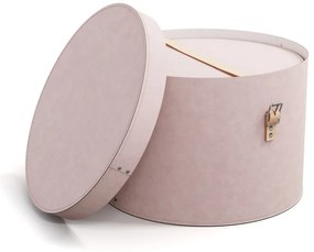 Scatole in set con coperchio/decorative rosa chiaro in cartone 2 pz ø 37,5x25 cm Rut Restore Paper Laminate – Bigso