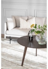 Tavolino marrone scuro in rovere ø 90 cm Yumi - Rowico