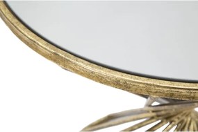 Tavolino rotondo da caffè Hypnos Ø42X50 cm con piano in vetro