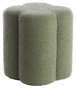 Sgabello in tessuto bouclé verde Nalani - Light &amp; Living