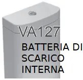 Ceramica Globo Daily va127 Batteria Di Scarico interna Con Pulsante Attivazione Laterale Per cassetta Da022 Cromo