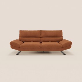 Eclipse Divano dal design moderno 2 e 3 posti con schienali traslanti - piedini alti in elegante microfibra smacchiabile T11