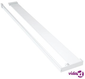 vidaXL Mensola Doccia per Parete Doccia Walk-in Cromo 90 cm Alluminio