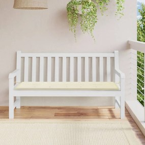 Cuscino per Panca Crema 150x50x3 cm in Tessuto Oxford