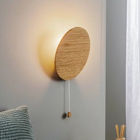 Nowodvorski Lighting Applique Minimal in legno di quercia