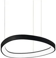 Sospensione Moderna Gemini Metallo Nero Led 38W 3000K Luce Calda