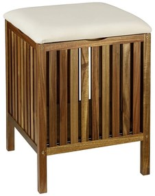 Cesta per il bucato colore naturale scuro in legno 38 l Fondi – Wenko