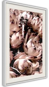 Poster  Autumnal Flowers  Cornice Quadri Cornice nera con pass-partout, Larghezza x Altezza Home decor 40x60