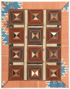 Kilim Tappeto 150x190 (Iran) Tessuto A Mano