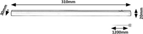 Rabalux 78003 - LED lampada sottopensile GREG LED/4W/230V 4000K 31 cm