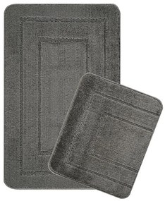 Set di tappetini per il bagno color antracite 2 pz 50x80 cm Cerceve – Foutastic