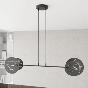 Lampadario a sospensione con filo XOTIC 2xE27/15W/230V nero