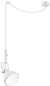 Lampadario a sospensione con filo IRMA 1xE14/28W/230V bianco